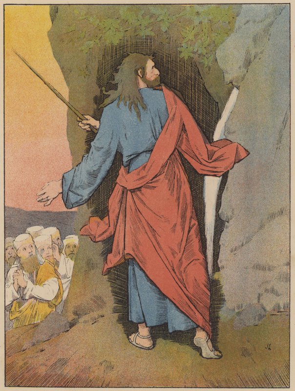 Moses Striking the Rock by John Lawson