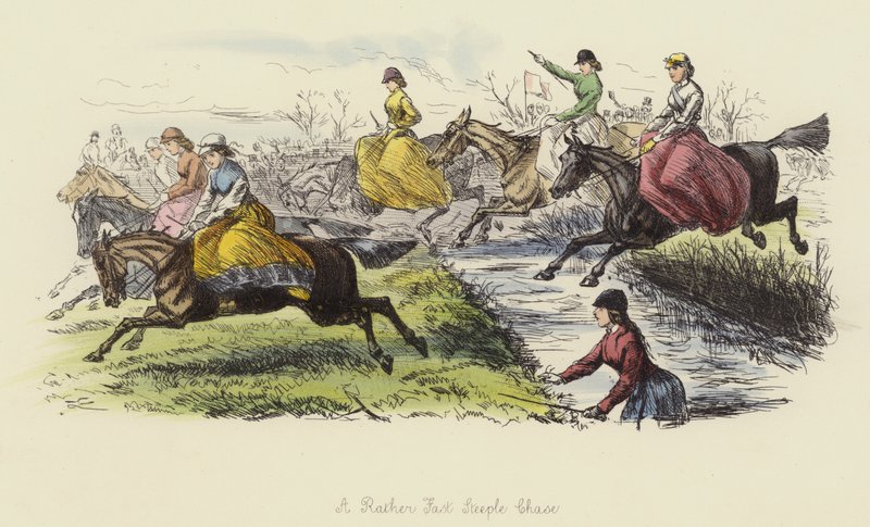 A Rather Fast Steeple Chase by John Leech