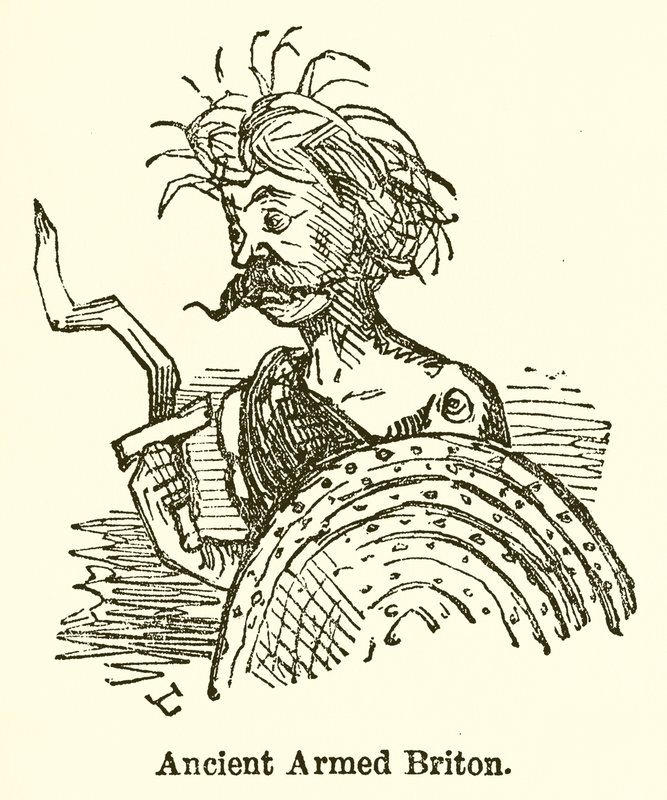 Ancient Armed Briton by John Leech