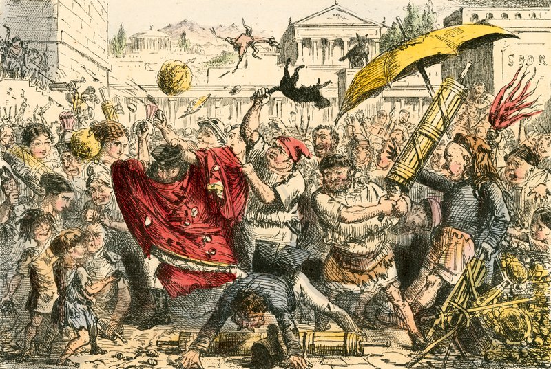 Appius Claudius Punished by the People by John Leech