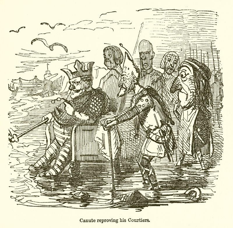 Canute Reproving His Courtiers by John Leech