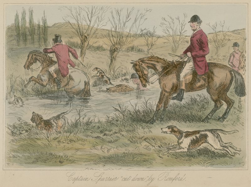 Captain Spurrier Cut Down by Romford by John Leech