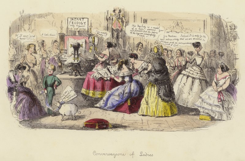 Conversazione of Ladies by John Leech