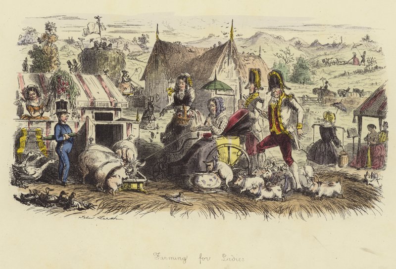 Farming for Ladies by John Leech
