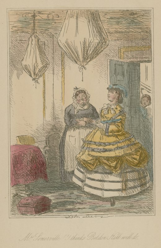 Mrs Somerville thinks Beldon Hall will do by John Leech