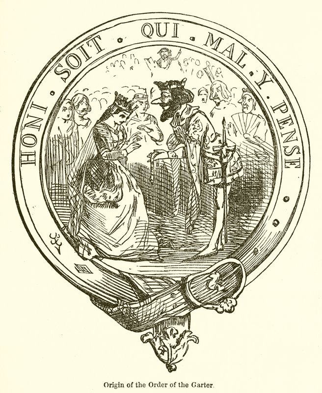 Origin of the Order of the Garter by John Leech