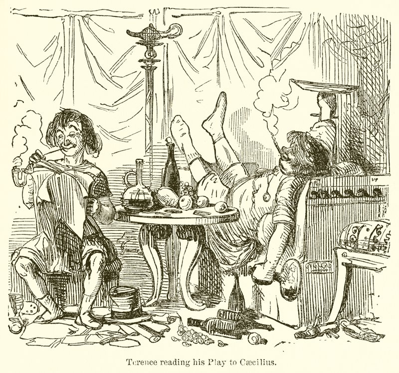 Terence Reading his Play to Caecilius by John Leech