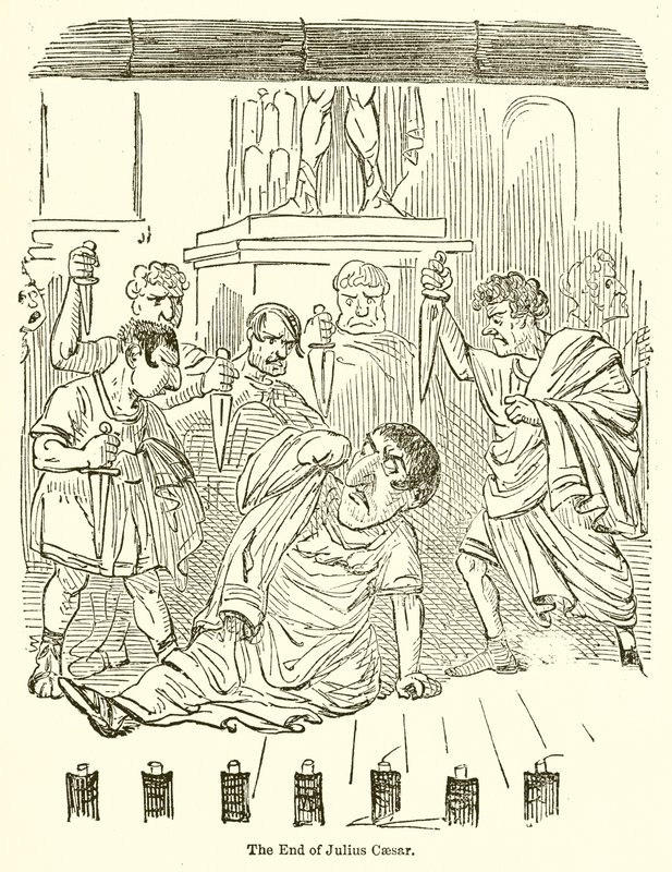 The End of Julius Caesar by John Leech