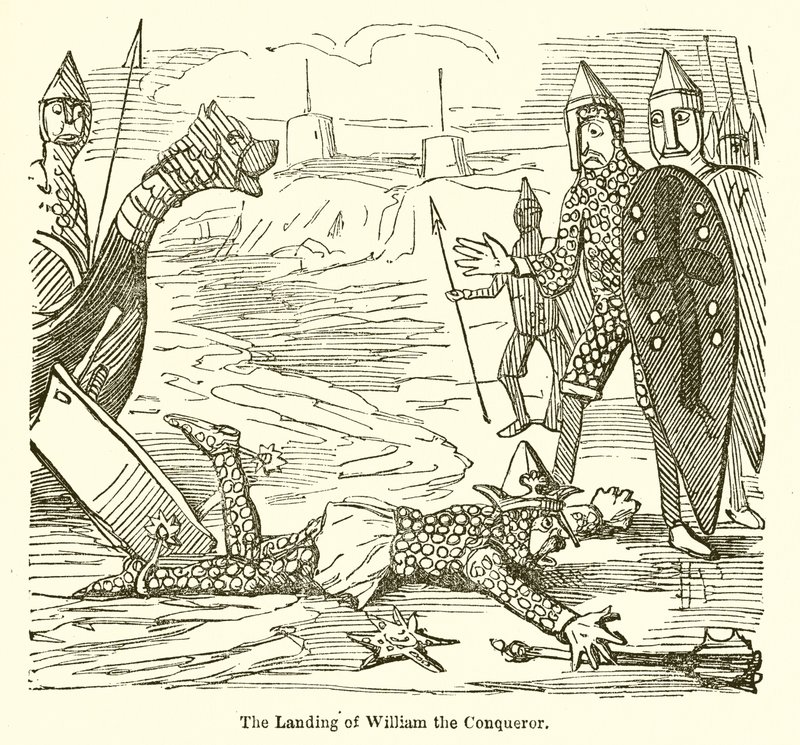 The Landing of William the Conqueror by John Leech