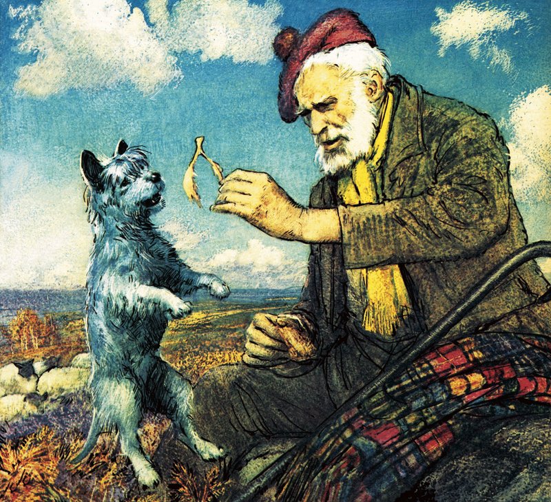 Greyfriars Bobby and Auld Jock by John Millar Watt