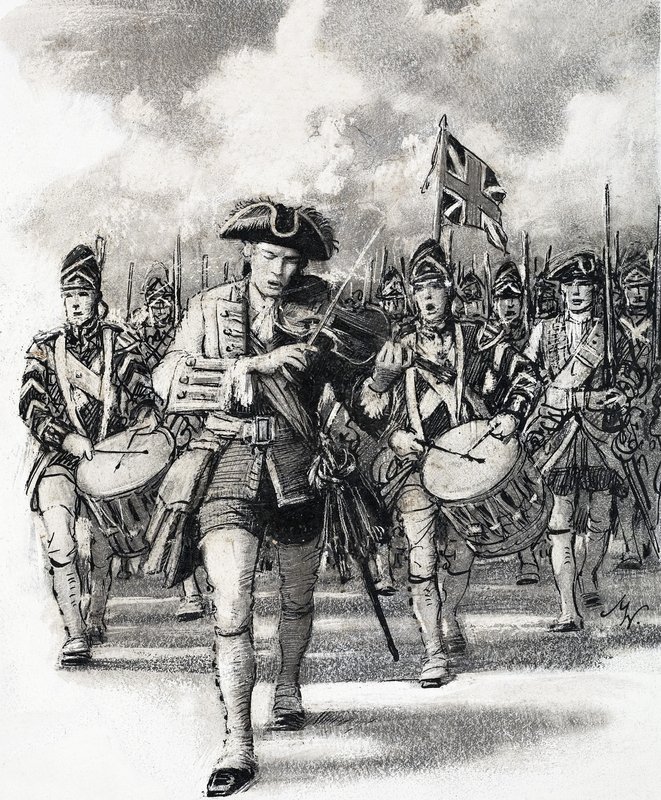 Marching into battle by John Millar Watt