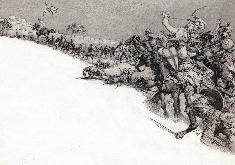 Saracens attacking Jerusalem by John Millar Watt