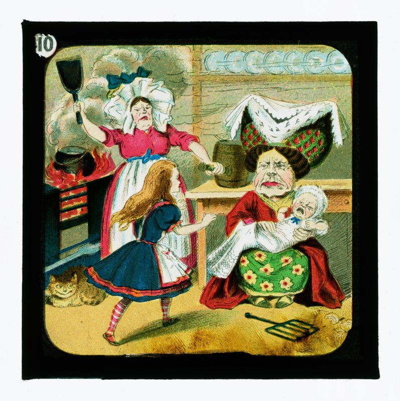 Alice in Wonderland, Coloured Lantern Slides by John Tenniel
