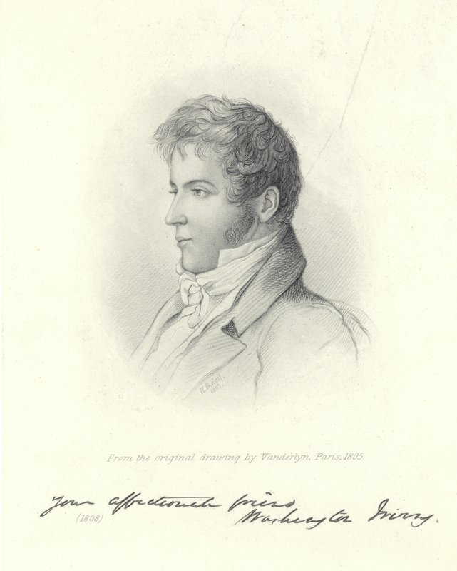 Portrait of Washington Irving by John Vanderlyn