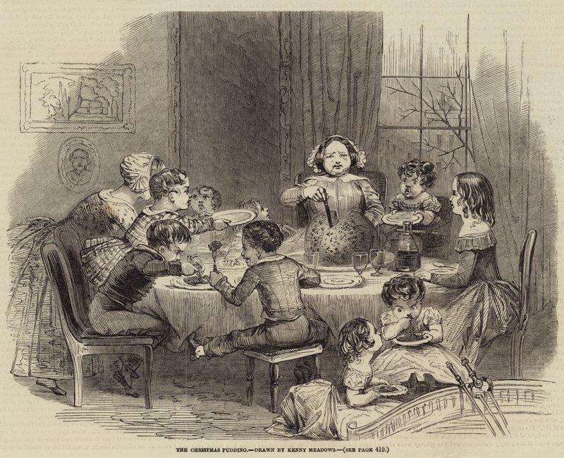 The Christmas Pudding by Joseph Kenny Meadows