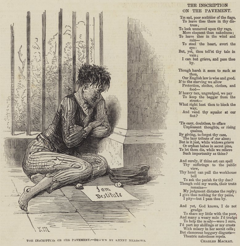 The Inscription on the Pavement by Joseph Kenny Meadows