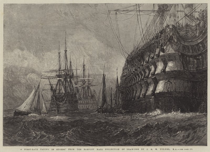A First-Rate Taking in Stores by Joseph Mallord William Turner