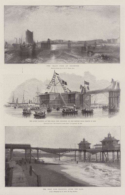 The Chain Pier at Brighton by Joseph Mallord William Turner
