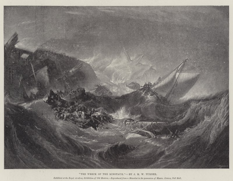 The Wreck of the Minotaur by Joseph Mallord William Turner