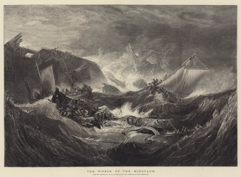 The Wreck of the Minotaur by Joseph Mallord William Turner