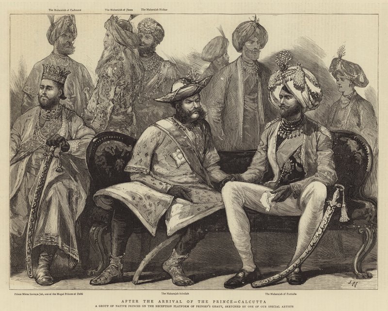 After the Arrival of the Prince, Calcutta by Joseph Nash