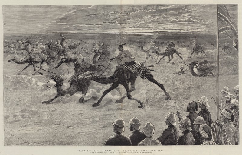 Races at Dongola before the Mudir by Joseph Nash