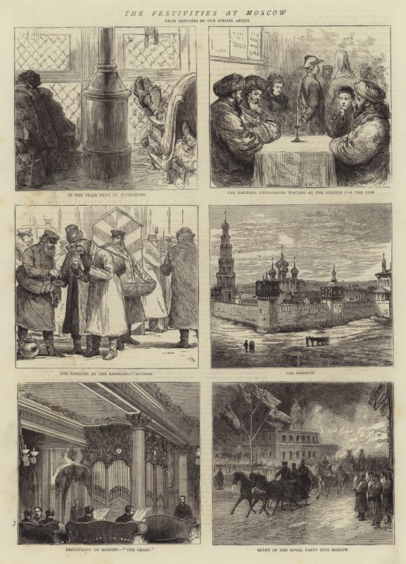 The Festivities at Moscow by Joseph Nash