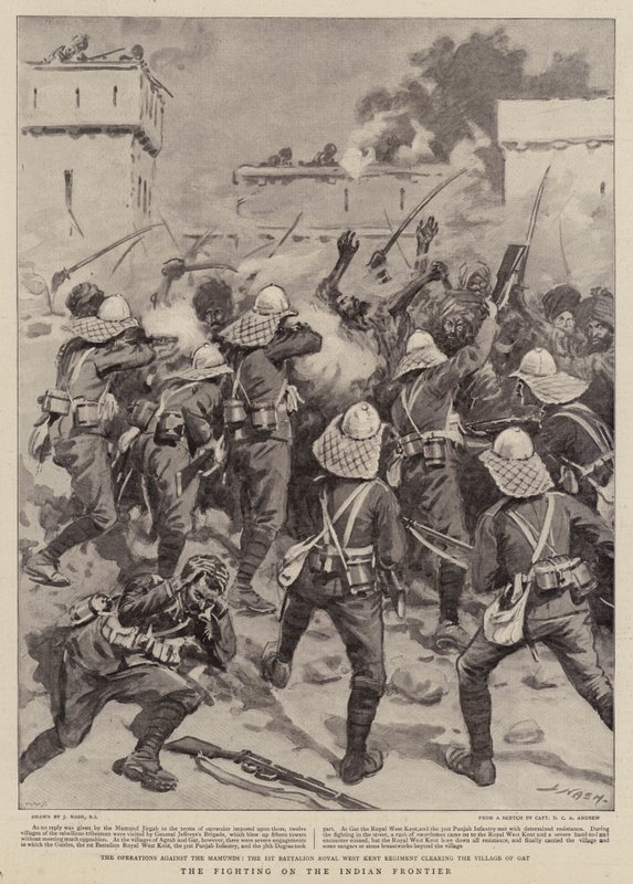 The Fighting on the Indian Frontier by Joseph Nash