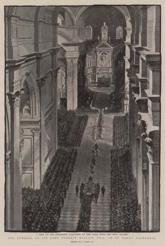 The Funeral of Sir John Everett Millais, PRA, at St Paul