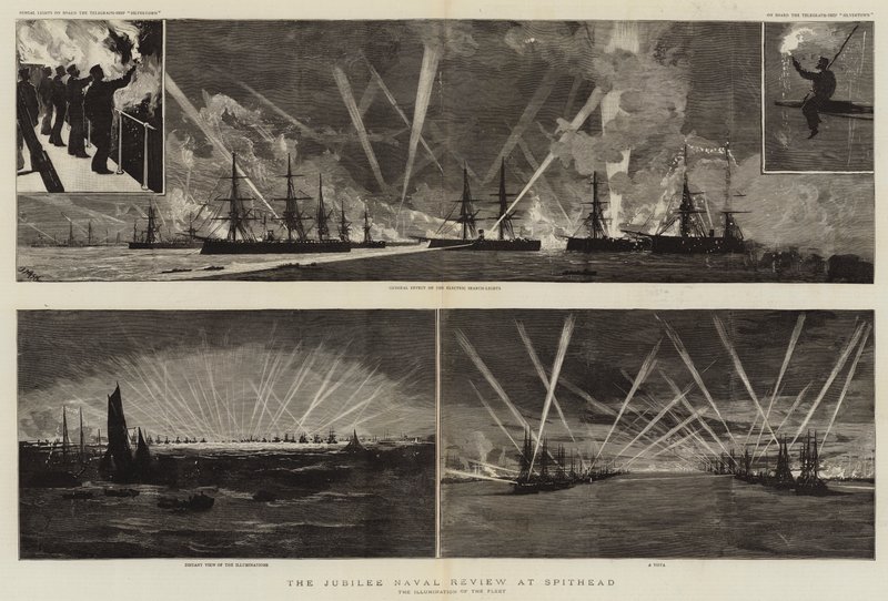 The Jubilee Naval Review at Spithead by Joseph Nash