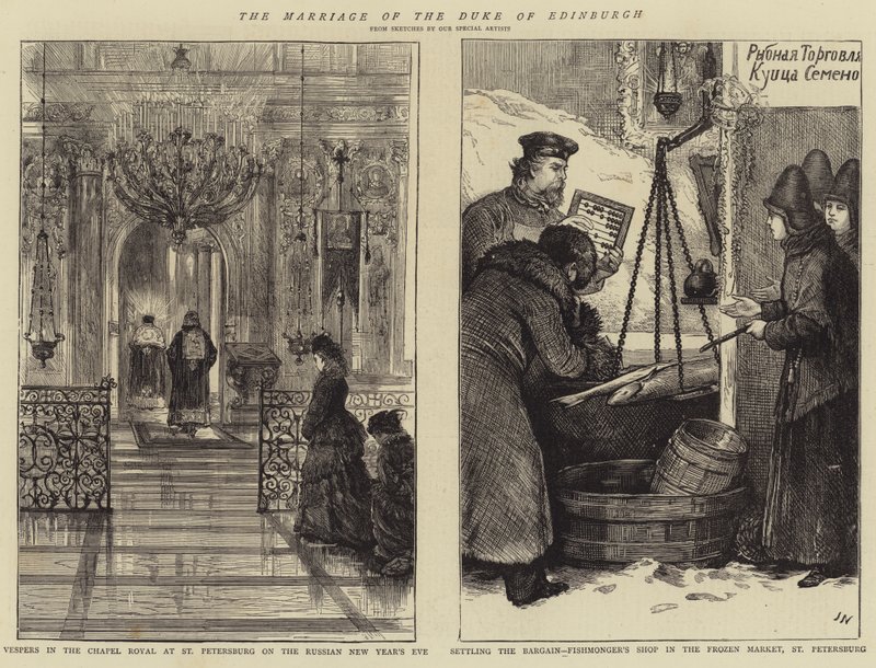 The Marriage of the Duke of Edinburgh by Joseph Nash