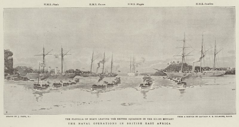 The Naval Operations in British East Africa by Joseph Nash