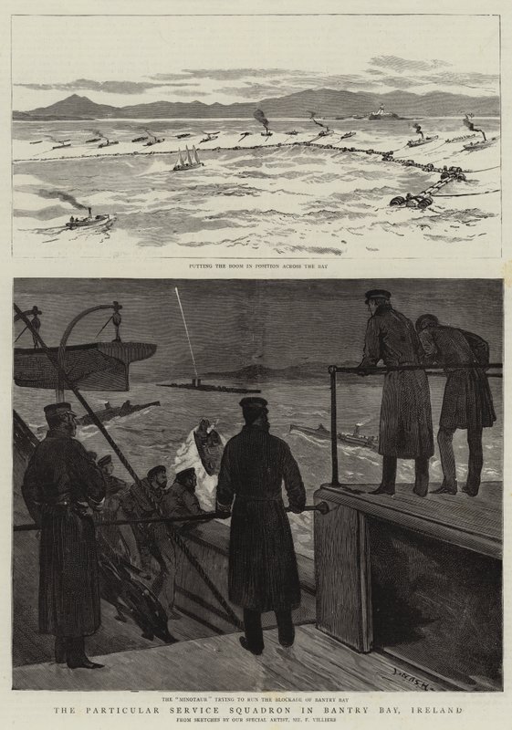 The Particular Service Squadron in Bantry Bay, Ireland by Joseph Nash