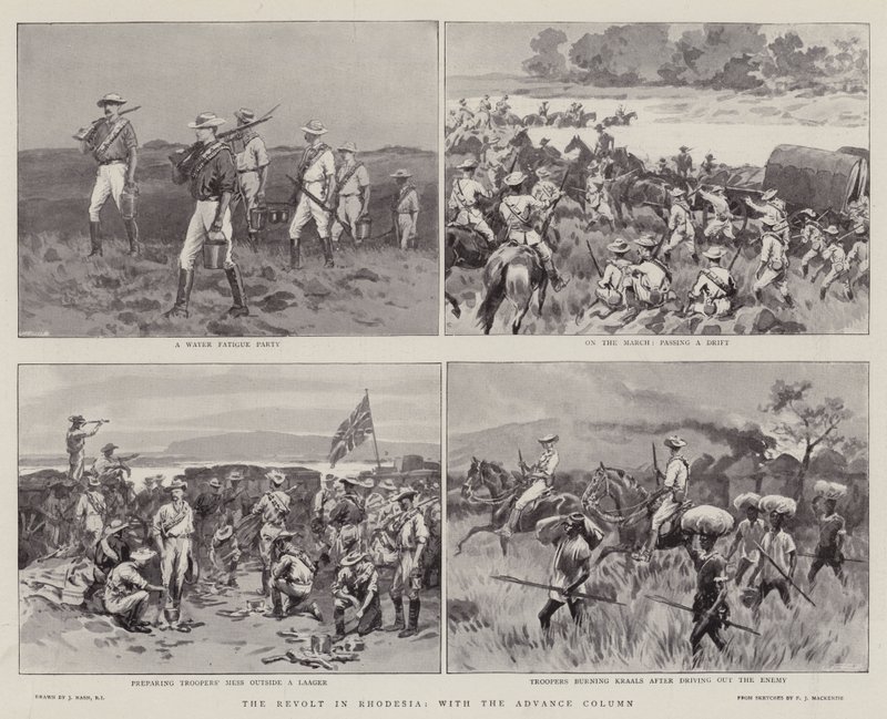 The Revolt in Rhodesia, with the Advance Column by Joseph Nash