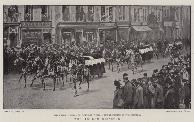 The Toulon Disaster by Joseph Nash