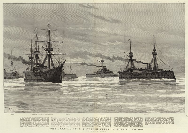 The Arrival of the French Fleet in English Waters by Joseph Nash