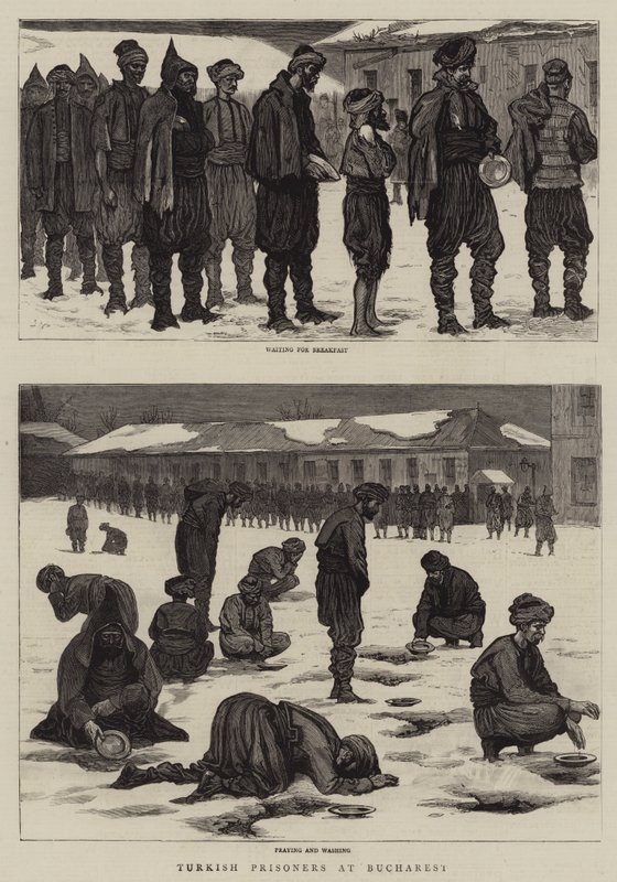 Turkish Prisoners at Bucharest by Joseph Nash