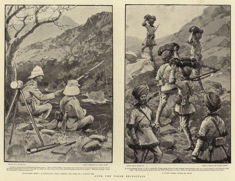 With the Tirah Expedition by Joseph Nash