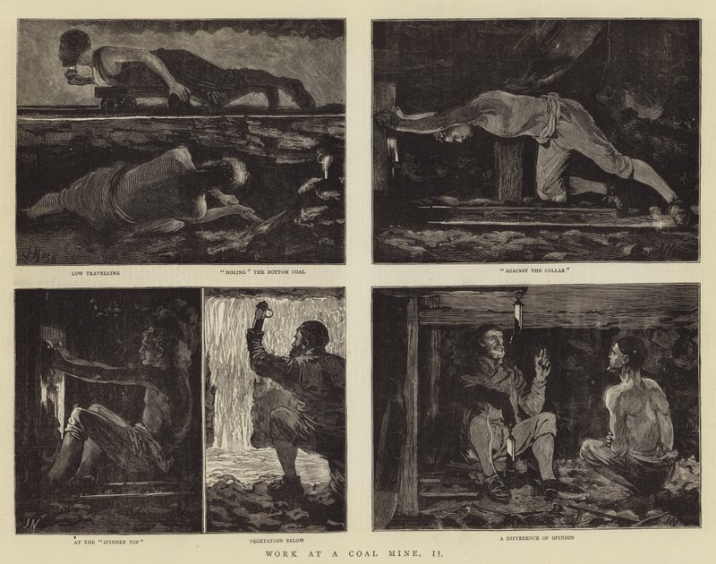 Work at a Coal Mine, II by Joseph Nash