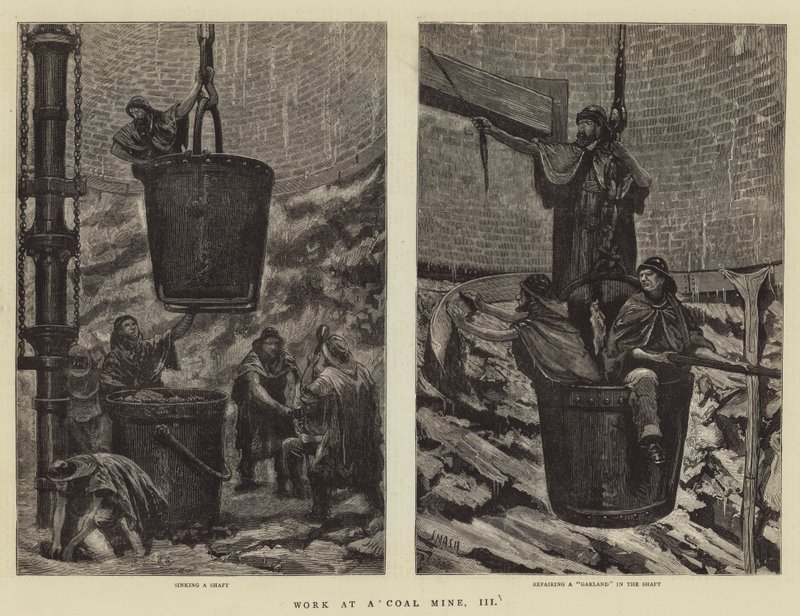 Work at a Coal Mine, III by Joseph Nash