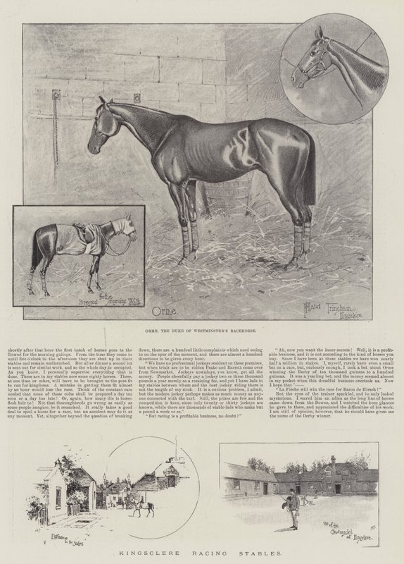 Kingsclere Racing Stables by Joseph Holland Tringham