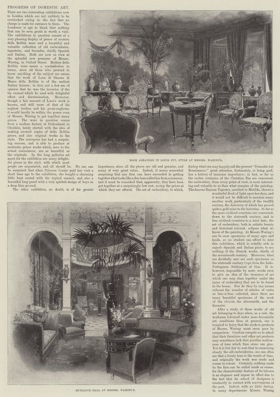 Progress of Domestic Art by Joseph Holland Tringham