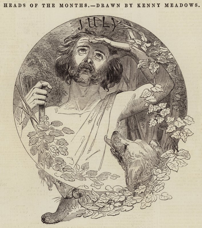 Heads of the Months by Joseph Kenny Meadows