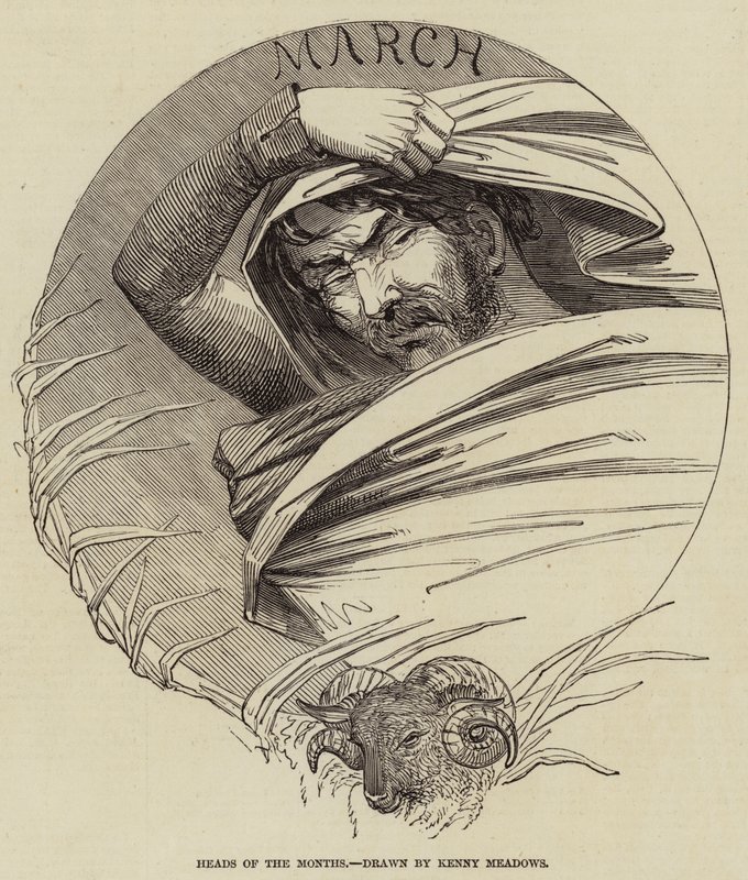 Heads of the Months by Joseph Kenny Meadows