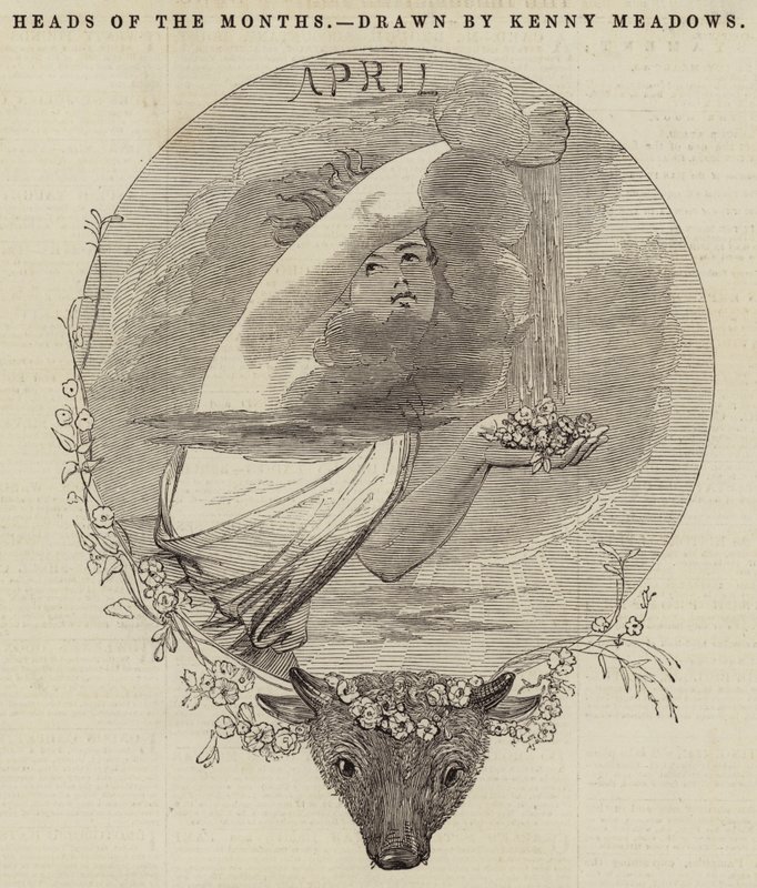 Heads of the Months by Joseph Kenny Meadows