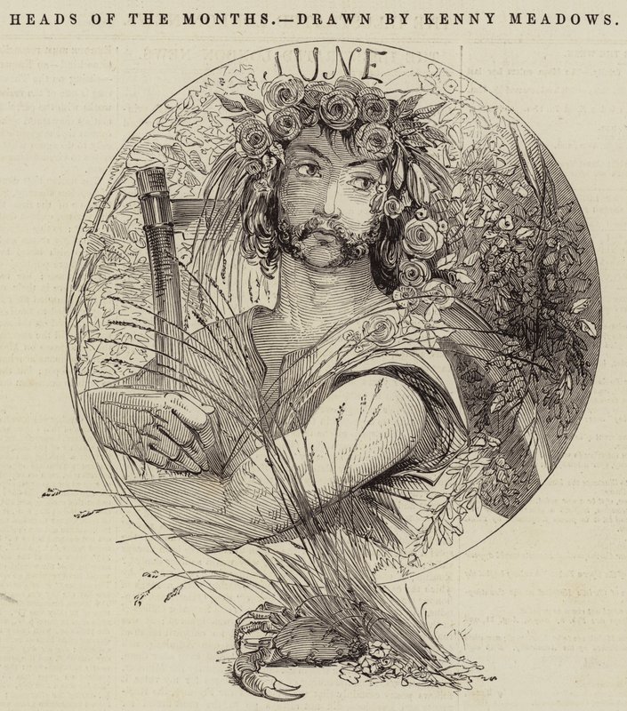 Heads of the Months by Joseph Kenny Meadows