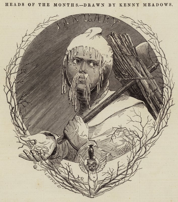 Heads of the Months by Joseph Kenny Meadows