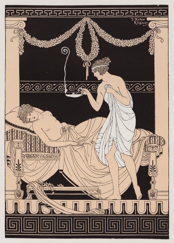 Eros and Psyche by Joseph Kuhn Regnier