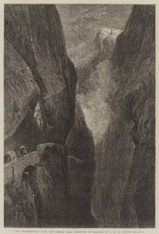 The Teufelsbrucke by Joseph Mallord William Turner