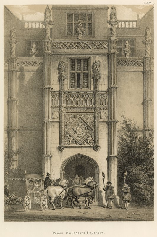 Porch, Montacute, Somerset by Joseph Nash